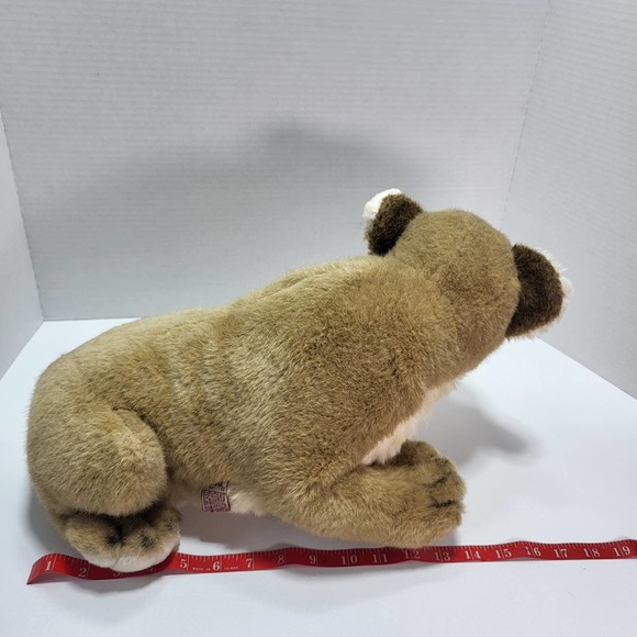 Vintage 1983 Avanti 18" African Lion Cub Stuffed Plush Cat Toy Hand crafted - Picture 10 of 10